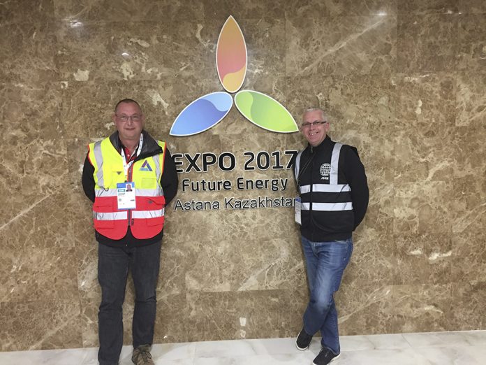 (L-R)Chris Woodford, director of A.C.T. (National) Ltd and John Adkins, managing director of World Class Events