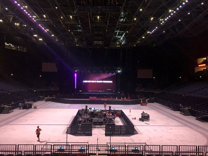 Westlife concert and the Coca-Cola Arena Dubai by Unusual Rigging